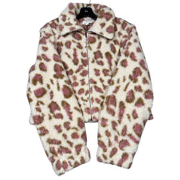 NEW- NWT Andrée by Unit Faux Fur Leopard Jacket - Picture 2 of 6